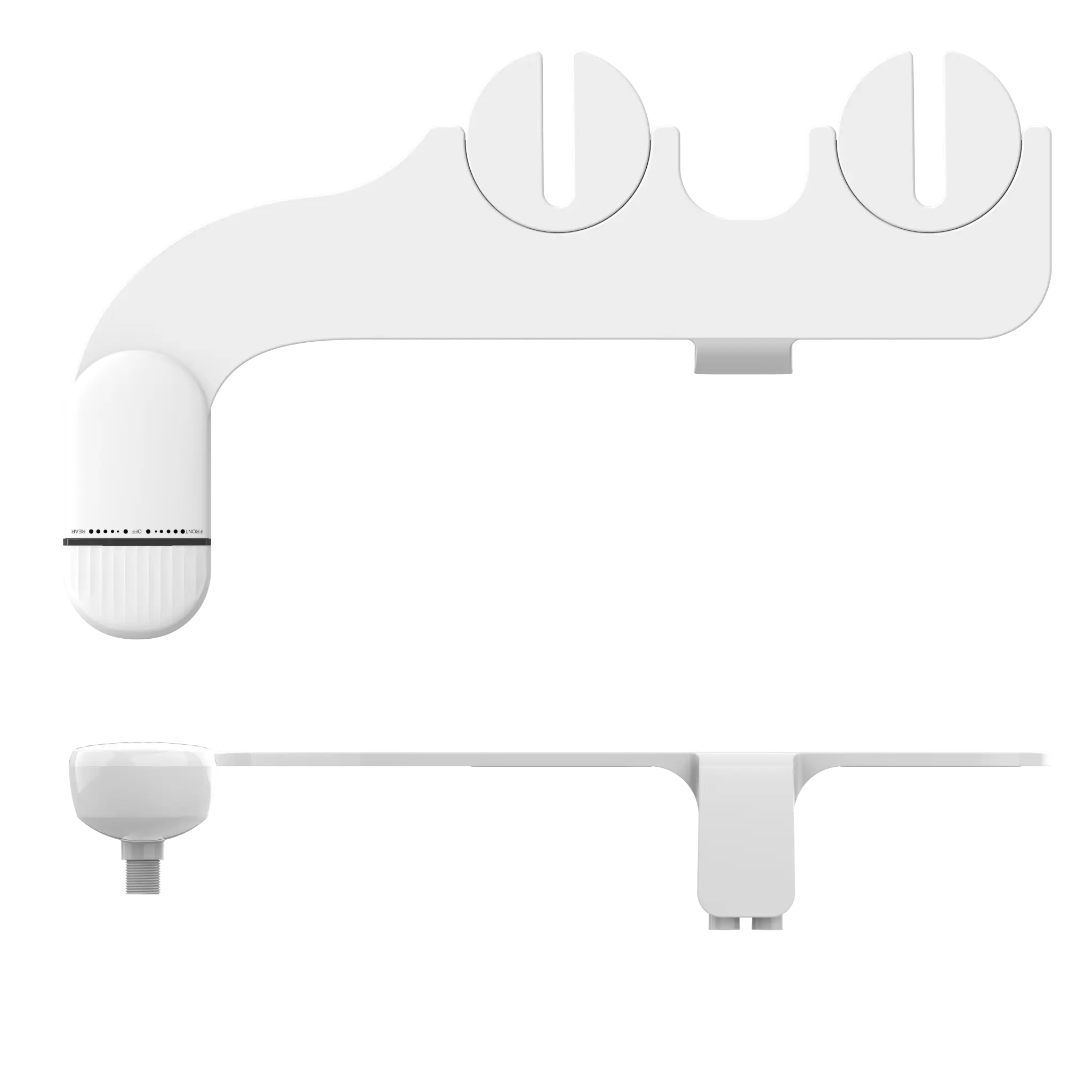 22 Easy installation bidet with dual nozzles for existing toilets